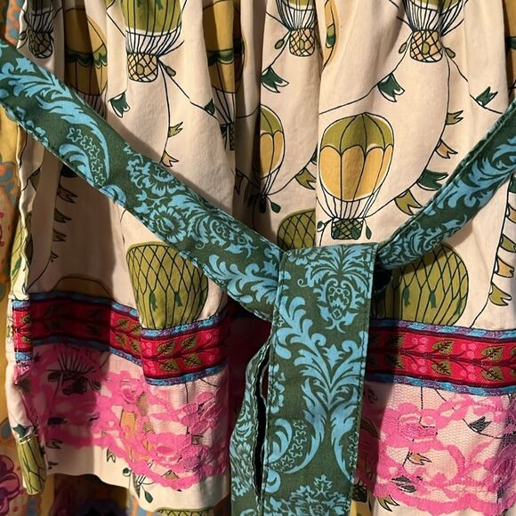 Matilda Jane Paint By Numbers Multi Print Apron Hot Air Balloon Floral Dress - Picture 7 of 9